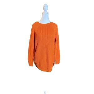 RD‎ Style Stitch Fix Exclusive Orange Button Accent Knit Sweater XS NWT